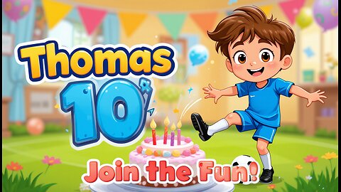 Thomas Turns 10: A Magical Birthday Adventure!