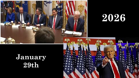 January 29th: POTUS Announcement & Cabinet Meeting