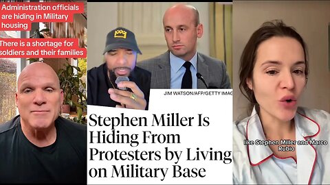 Trump's Top Officials Are HIDING (And Living FREE) On Military Bases