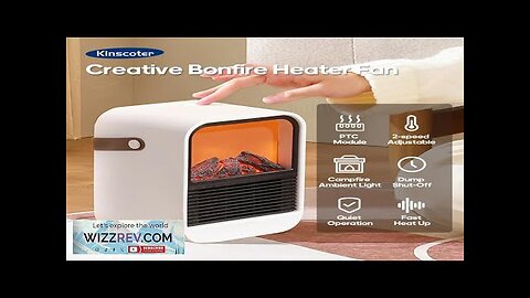 Fireplace Electric Heater Portable Desktop Heating Stove Radiator with 3D LED Flame Review