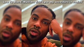 Low IQ Black Male Id trust Muslims before Christians Muslims didnt put my ancestors in chains