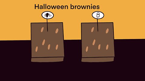 Halloween brownies