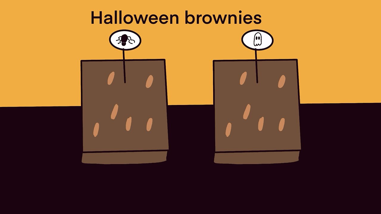 Halloween brownies