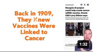 Back in 1909, They Knew Vaccines Were Linked to Cancer