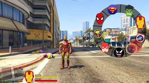 Franklin Try New Avengers Ben 10 Watch And Become Superhero in GTA 5!