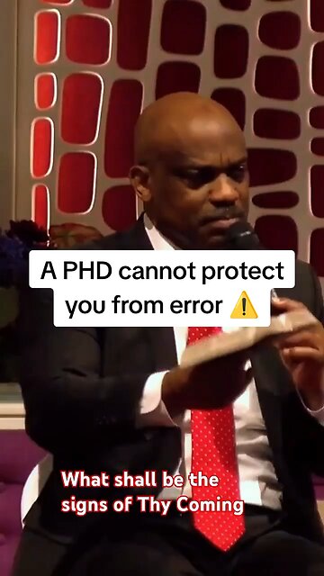 A PHD cannot protect you from error!