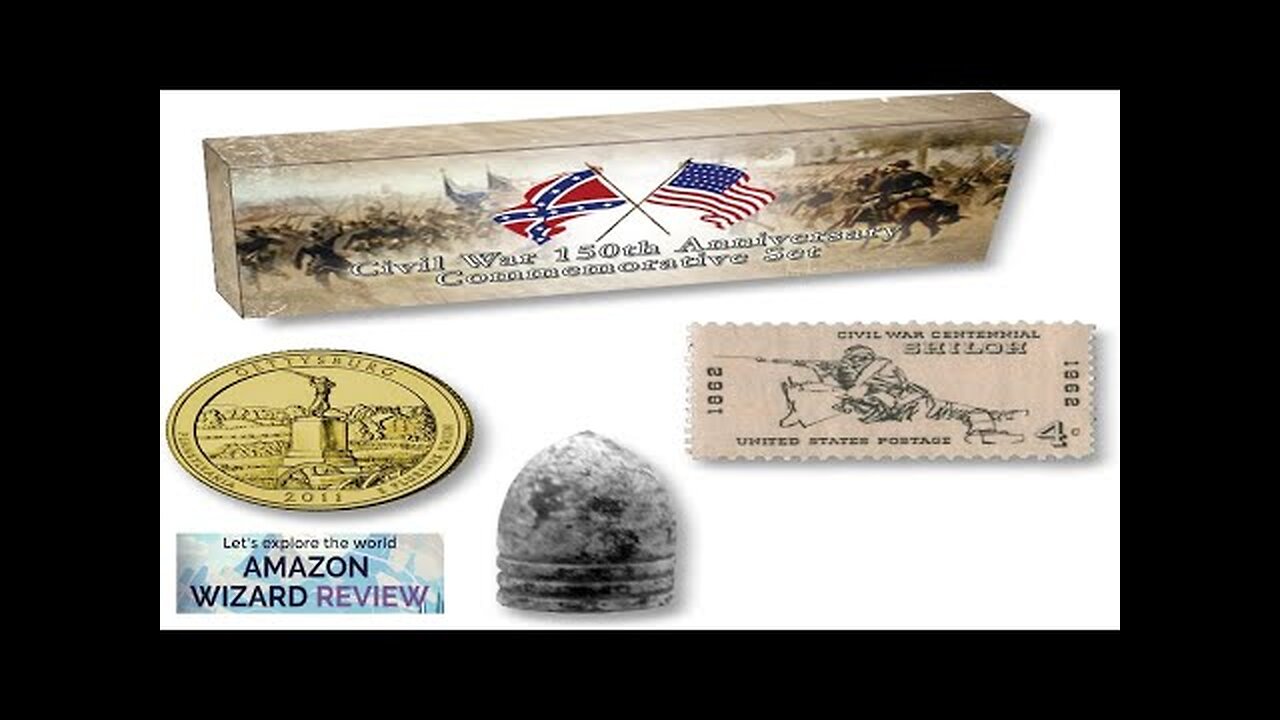 Civil War 150th Anniversary Commemorative Set: With Stamp Coin and Bullet Review