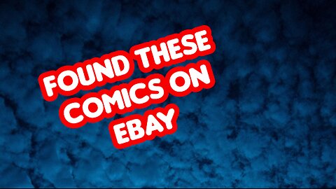 EBAY comic book finds