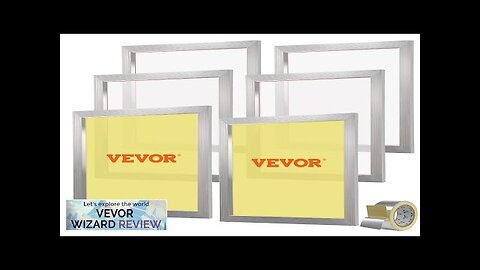 VEVOR Screen Printing Kit 6 Pieces Aluminum Silk Screen Printing Frames 20x24inch Review