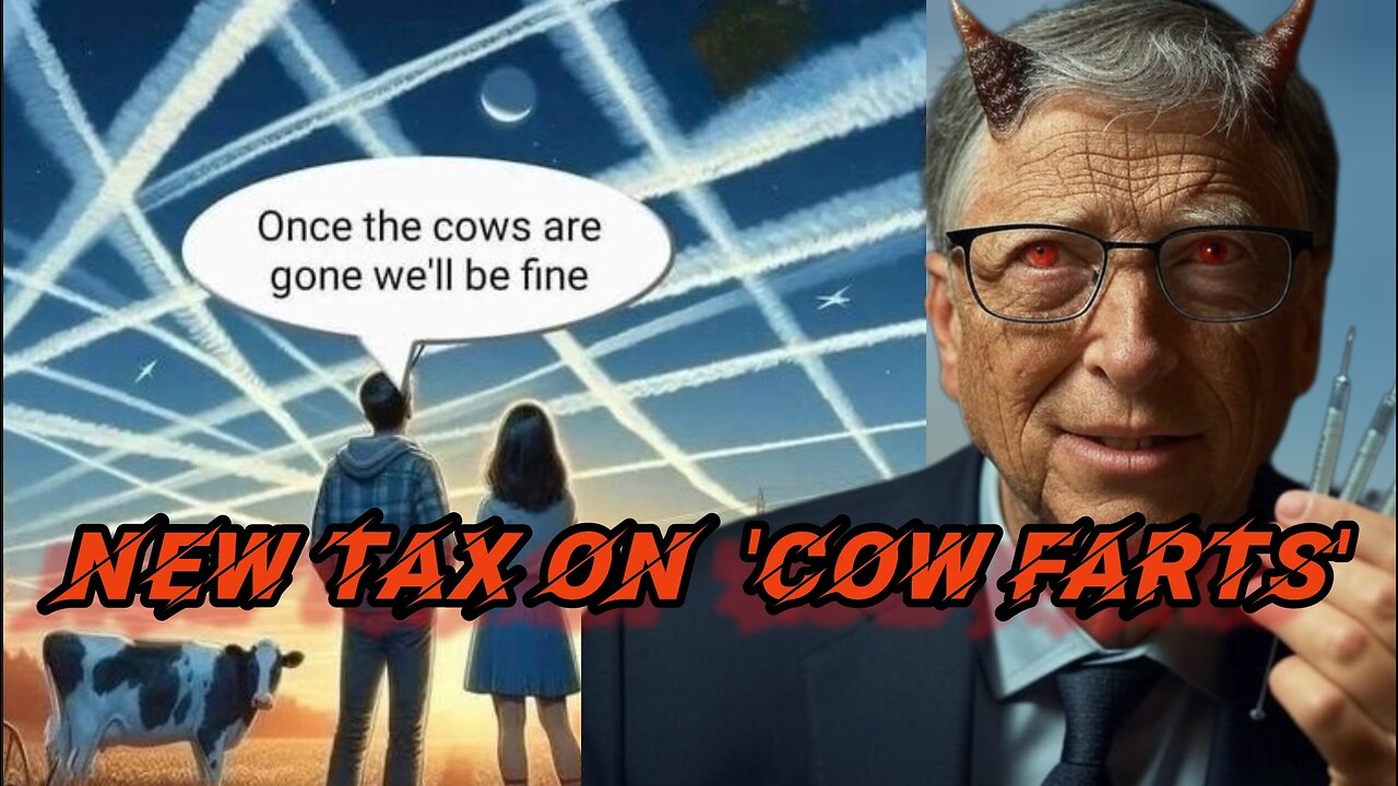 BREAKING: Denmark Announces New TAX on COW FARTS to 'Stop Climate Change' | Backed by Bill Gates