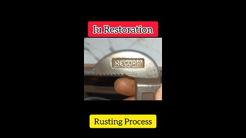 removing rust from old pipe wrench