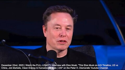 Elon Musk | "Humans Are the Biological Bootloader for Digital Super Intelligence." - (12/22/2025) + "There Is Perhaps Still a Role for Humans In That We May Give AI Meaning." - 5/23/2024 + What Is the Singularity?