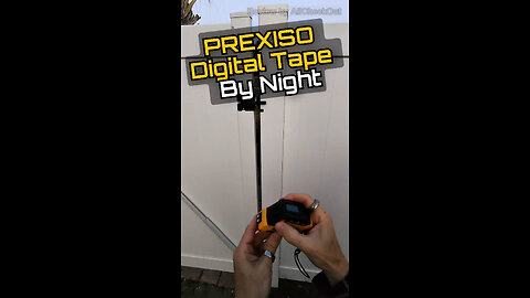 PREXISO 2-in-1 Digital Tape Measure Review — Backlit Display Test in Low Light