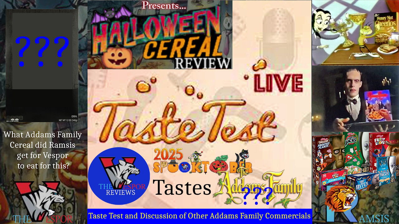 Addams Family 2025 | Related Cereal Review | Live Taste Test | History and Thoughts | #halloween2025