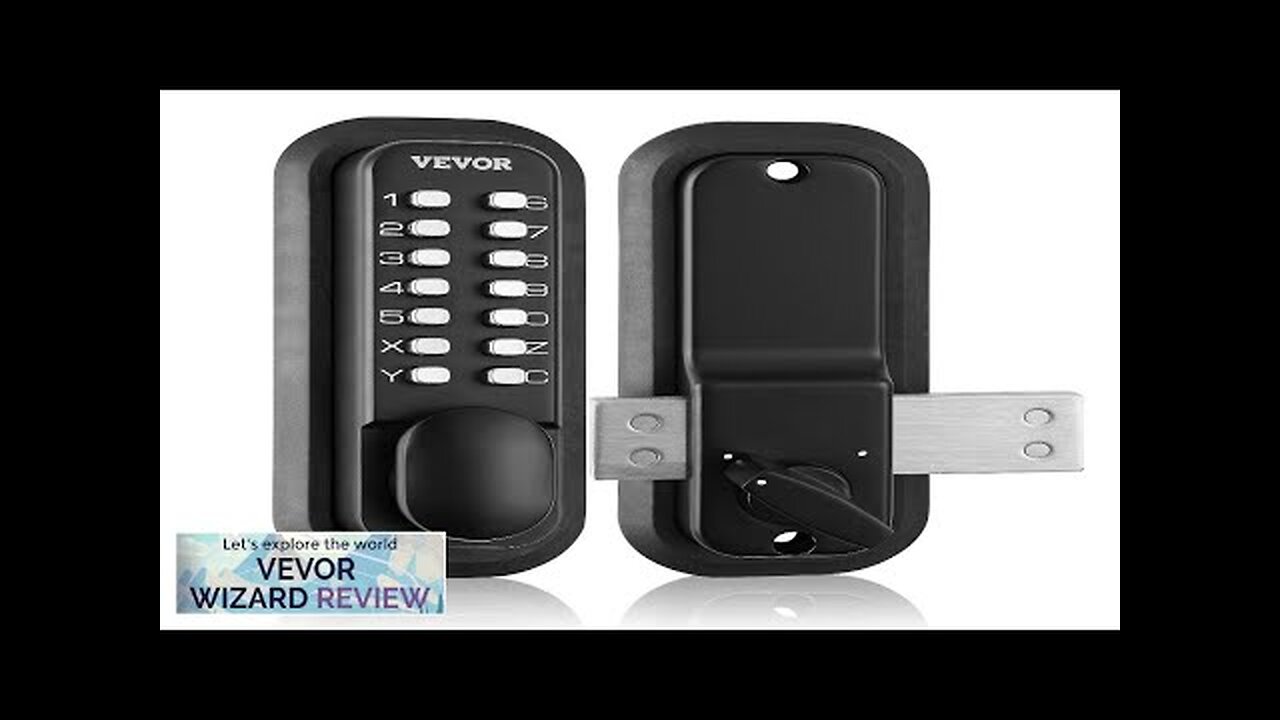 VEVOR Mechanical Keyless Entry Door Lock 14 Digit Keypad Outdoor Gate Door Review