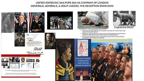 POPE and DOD busted again - understand the USA INC's GREGORIAN CALENDAR & STRAWMAN SCAM on YOU!