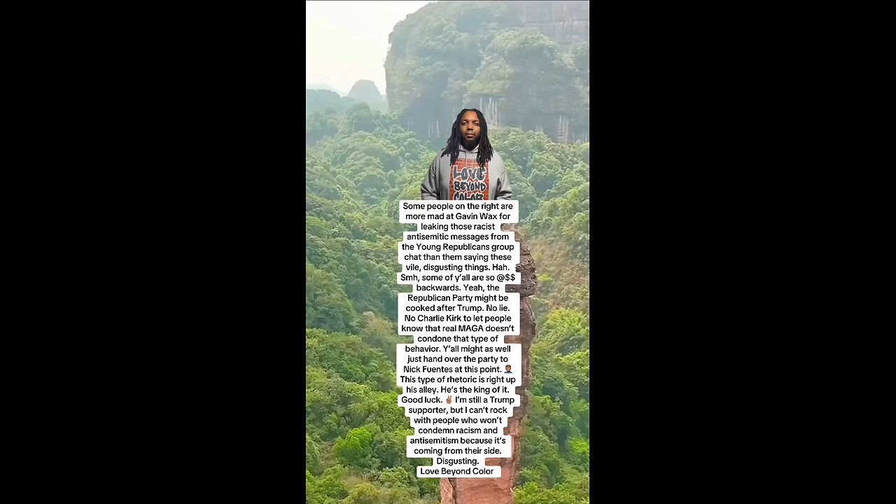 Some people on the right are more mad at Gavin Wax for leaking those racist antisemitic mess than…