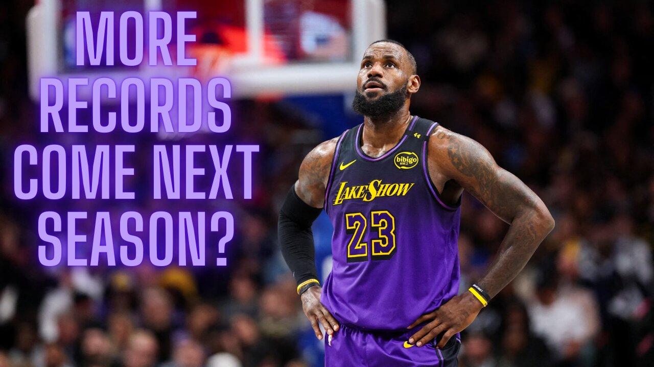 When will LeBron James break career games record?