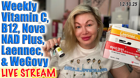 Live Weekkly Vitamin C, B12, NAD Plus, Laennec and Wegovy! AceCosm and code Jessica10 Saves