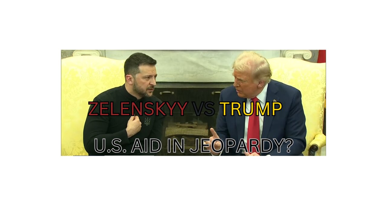 🔥 Trump & Zelenskyy Face Off in Heated Oval Office Meeting – U.S. Aid on the Line! 🔥