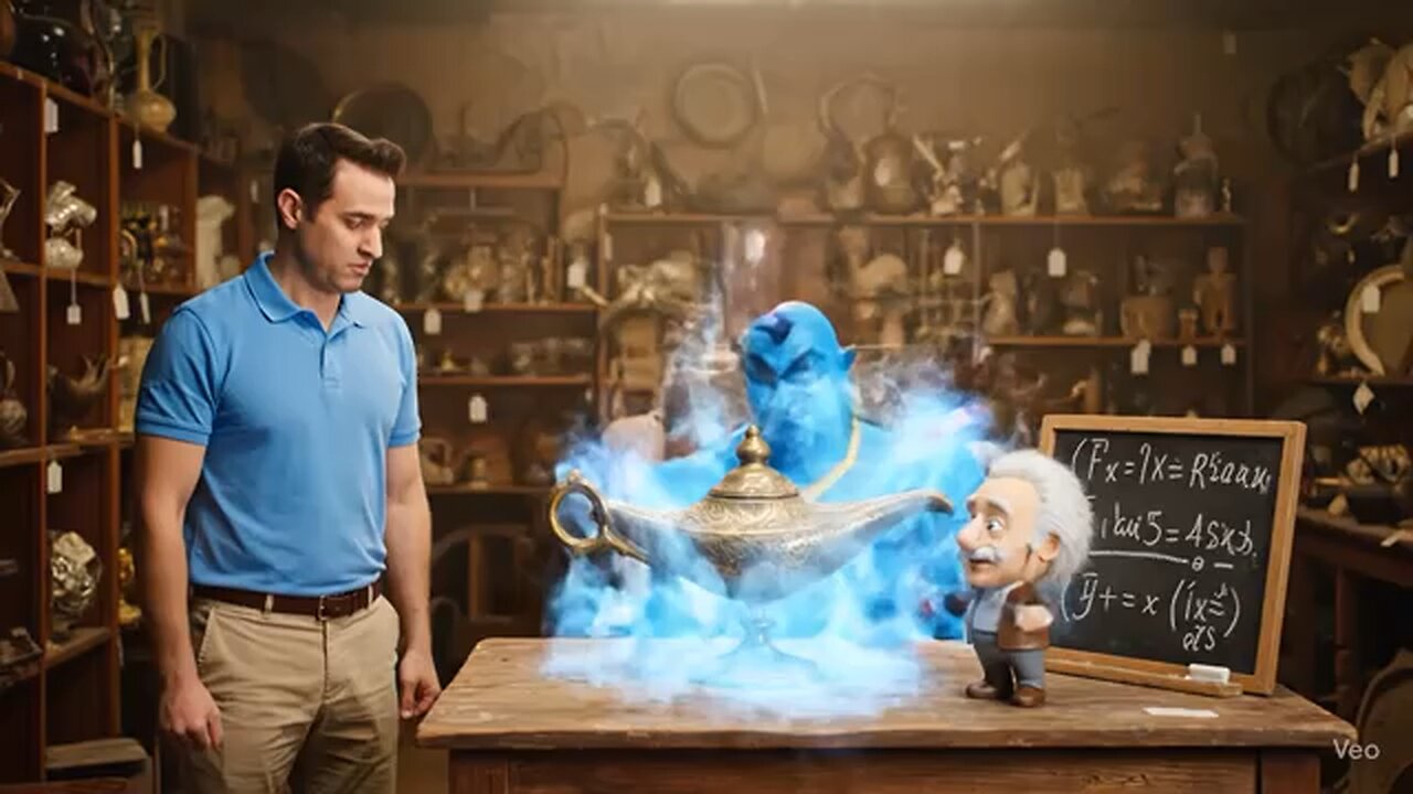 The genie has bad hearing.