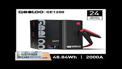 GOOLOO 12V Automotive Car Starting Device 48.84Wh Powerbank External Battery Booster 2000A Review