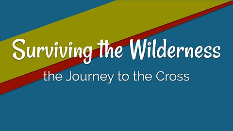 Journey to the Cross: Surviving the Wilderness