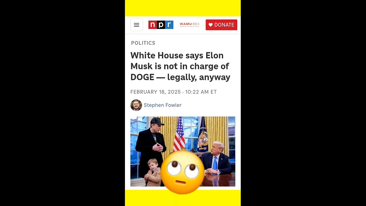 Who Runs Elon Musk’s DOGE? Not Musk, the White House Says.