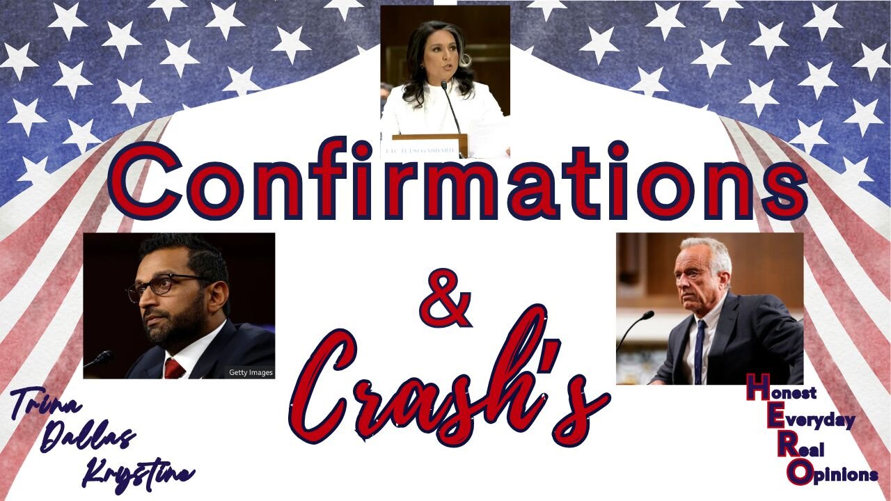 Ready For Confirmation's of Kash Patel, Tulsi Gabbard & RFK JR? DC - Black Hawk and Plane Crash...