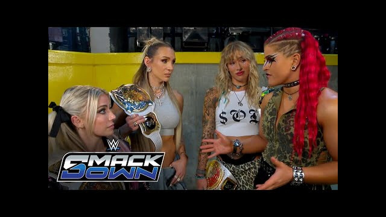 Sol Ruca & Zaria crash SmackDown to confront Charlotte Flair & Alexa Bliss SmackDown, Oct. 10, 2025