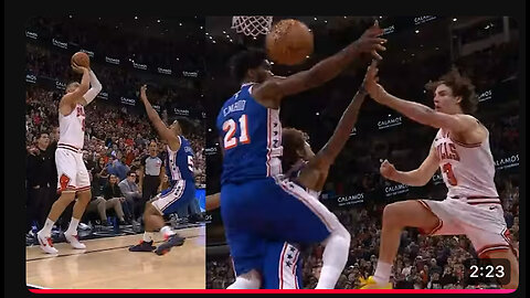 NBA: Nikola Vucevic game winner for the Bulls vs 76ers highlight