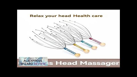 Octopus Head Massager Stainless Steel Engraved Head Relaxer Brain Massage Claw Scalp Review