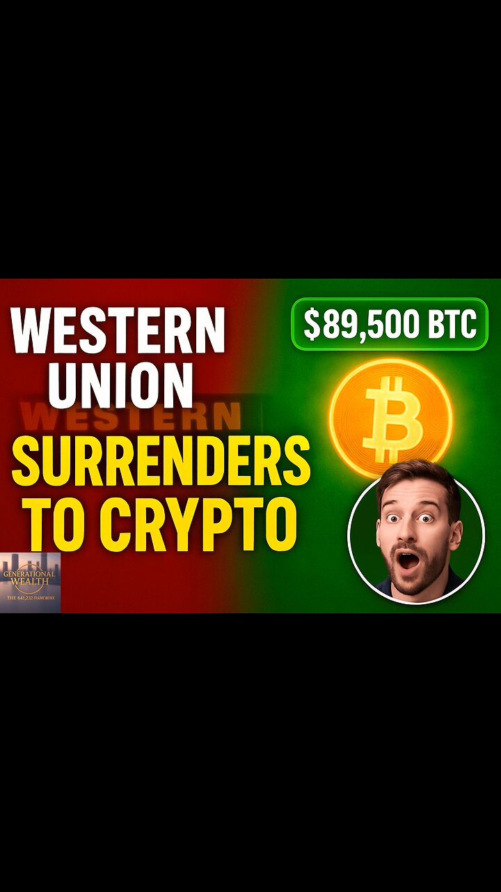 Western Union Just Surrendered to Crypto - What Happens Next? 💰