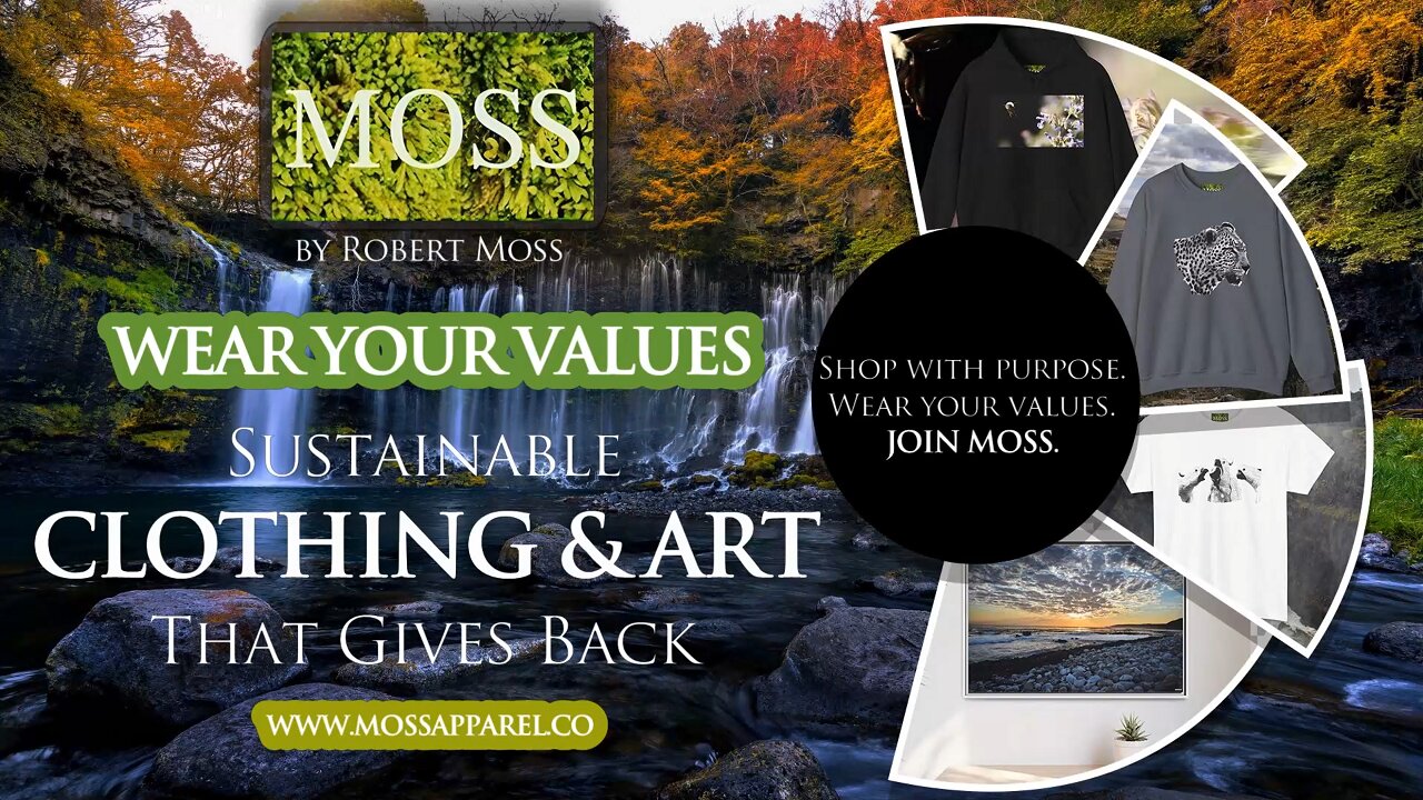 MOSS by Robert Moss | Wear Your Values: Sustainable Clothing & Art That Gives Back
