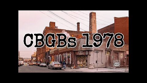 CBGB'S DOCUMENTARY 1978 CBGBS BLITZKRIEG BOP FEAT. RAMONES , BLONDIE & DEAD BOYS