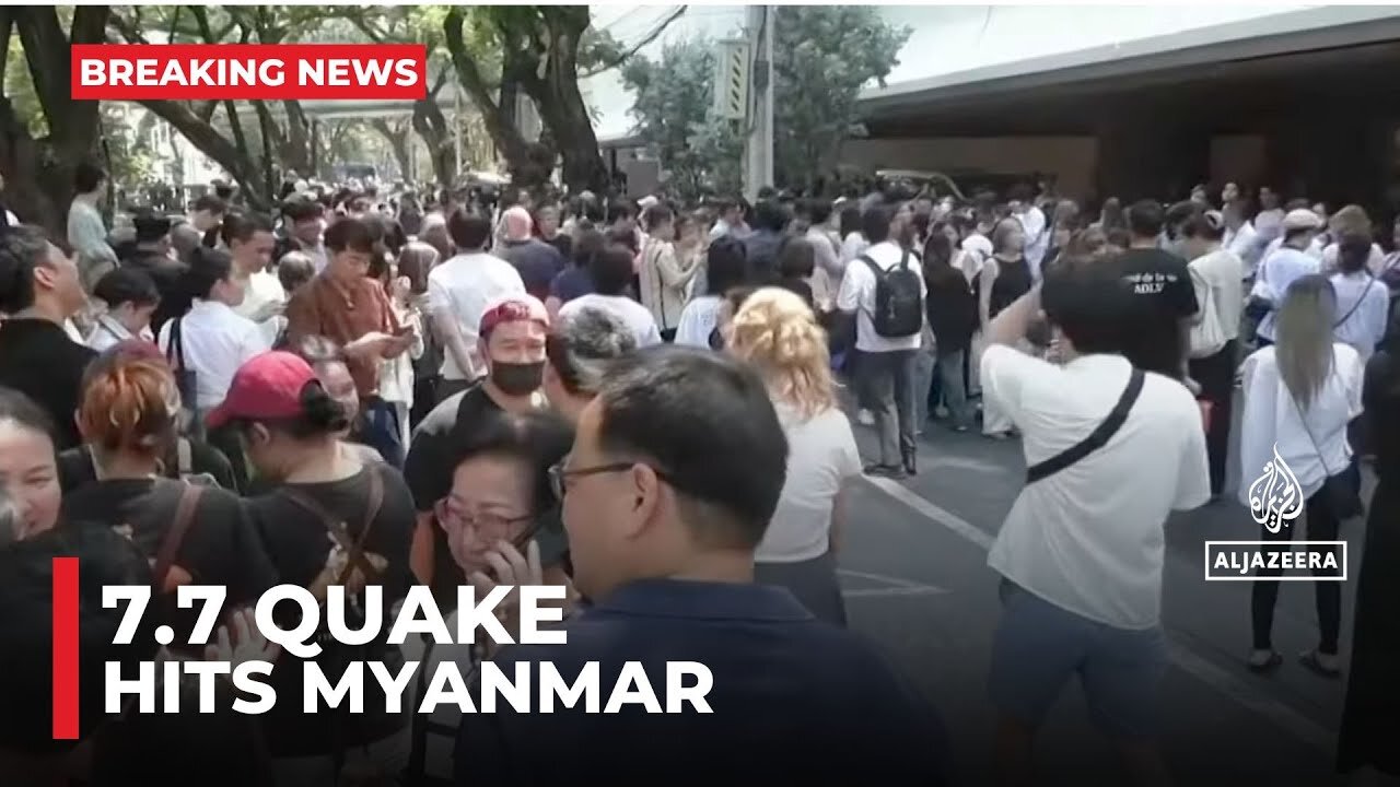 Two Powerful Earthquakes Hit Myanmar
