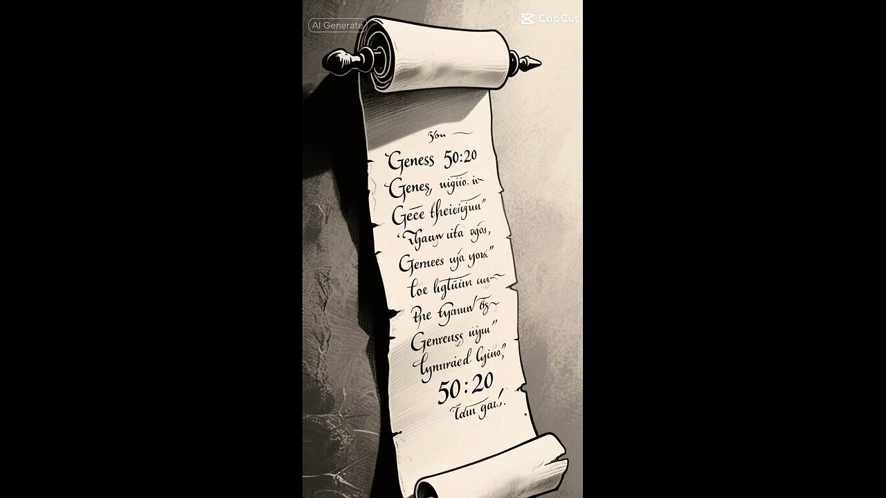 “You intended to harm me, but God intended it for good ..... – Genesis 50:20