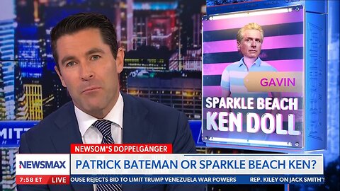 🍿Trolling Gavin Newsom 🤡 'Patrick Bateman meets Ken Doll'