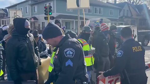 Another blockade in Minneapolis has been torn down.