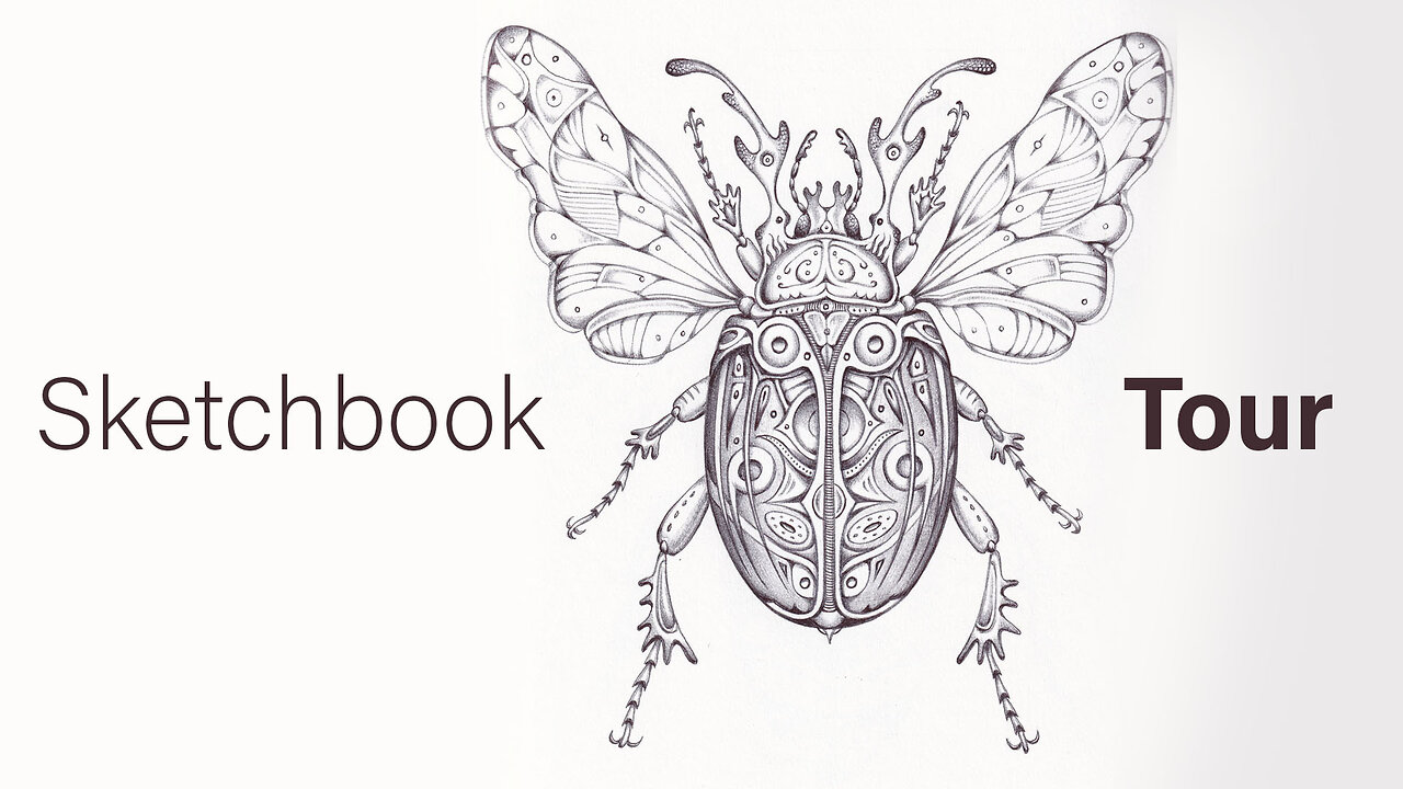 Sketchbook Tour with a Darkwave Soundtrack