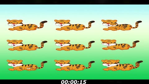 Tiger puzzle: How many tigers you can find? Don't give up keep counting