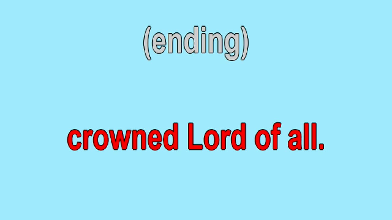 All Hail the Power of Jesus Name