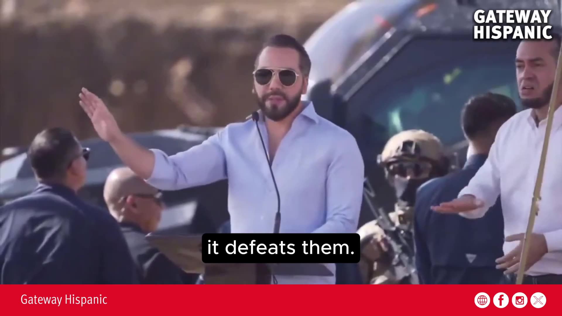 Bukele: “The only way to defeat insecurity is through the strength of the State” (VIDEO)