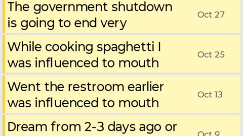 Screen Recording of Prophetic Message I Wrote in Note App