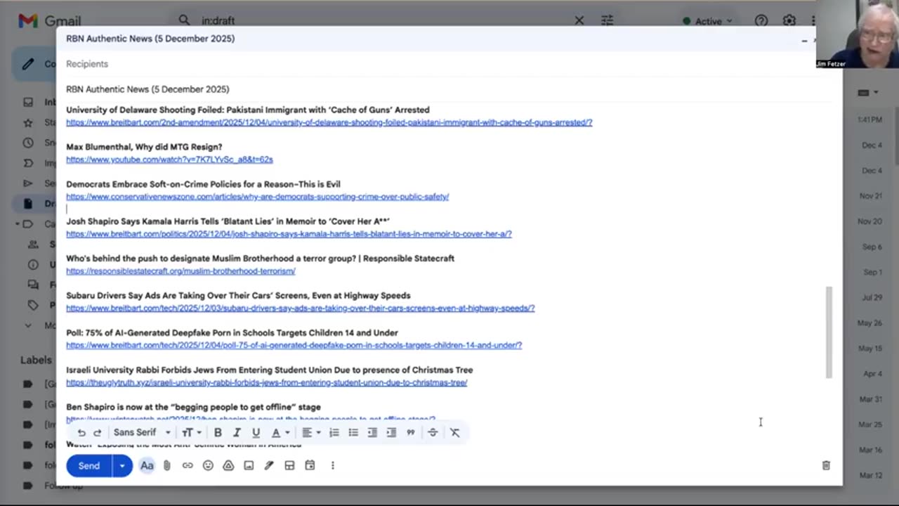 RBN Authentic News (5 December 2025)