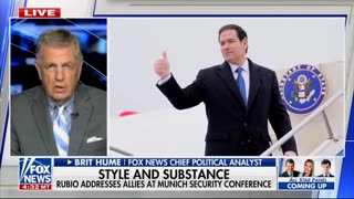 Brit Hume Explains What Rubio Said To Earn Standing Ovation At Munich