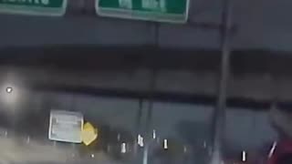 Bodycam footage captures a suspect trying to flee during a high-speed police chase. After a PIT