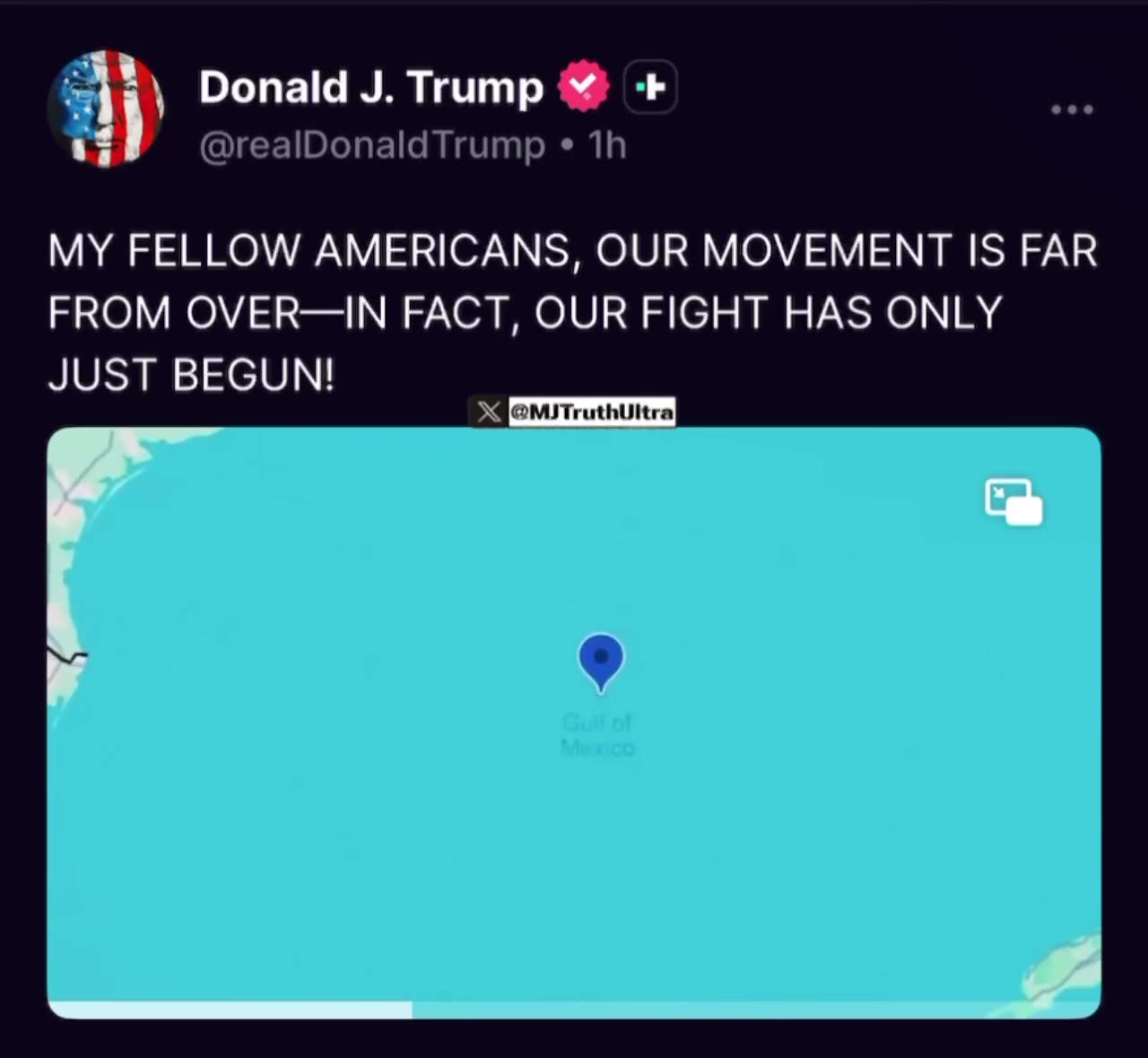 MY FELLOW AMERICANS, OUR MOVEMENT US FAR FROM OVER