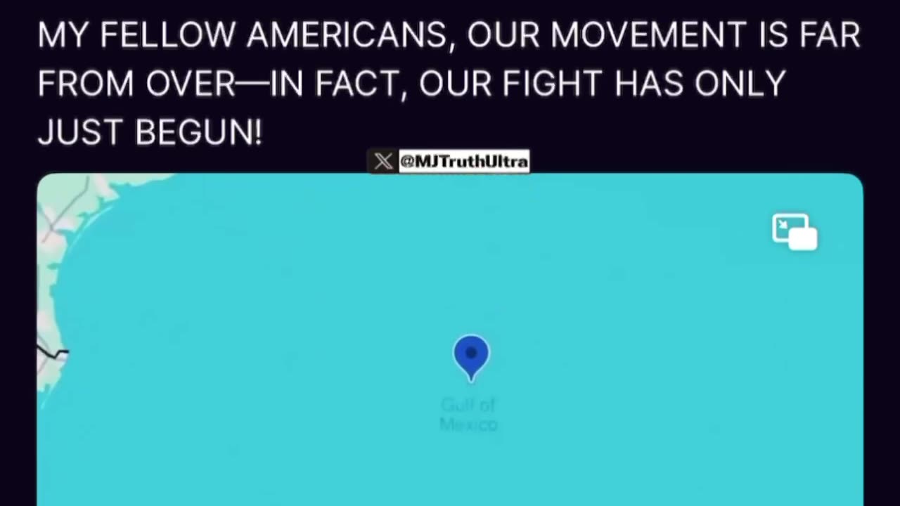 MY FELLOW AMERICANS, OUR MOVEMENT US FAR FROM OVER