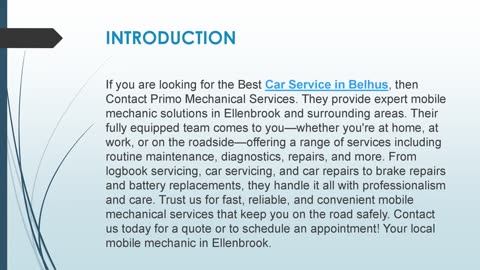 Best Car Service in Belhus